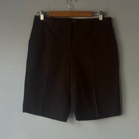 Lafayette 148 New‎ York Women’s Black Bermuda Shorts  Size 6 - Picture 3 of 6